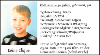 Glückwunschanzeige von Benny 