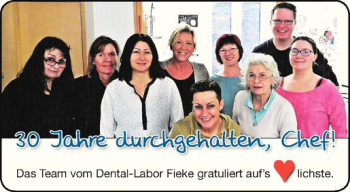 Glückwunschanzeige von  Dental-Labor Fieke