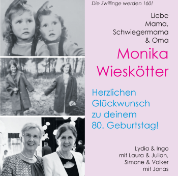 Glückwunschanzeige von Monika Wieskötter