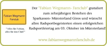 Glückwunschanzeige von Fabian Wegmann