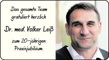 Glückwunschanzeige von Volker Leiß