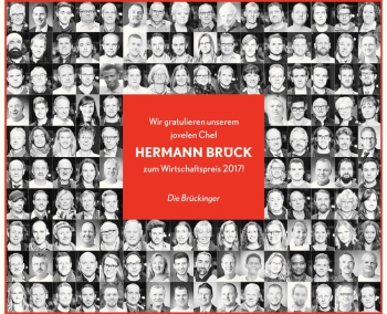 Glückwunschanzeige von Hermann Brück