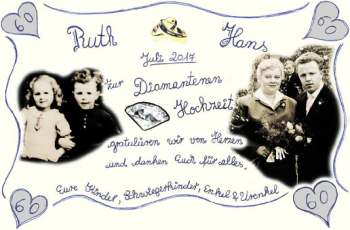 Glückwunschanzeige von Ruth und Hans 