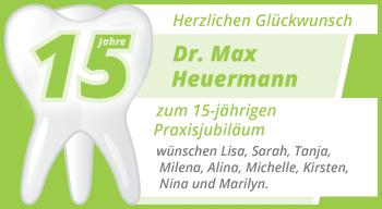 Glückwunschanzeige von Max Heuermann
