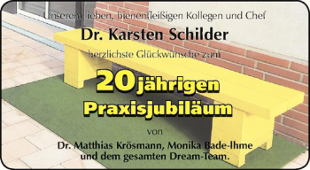 Glückwunschanzeige von Karsten Schilder