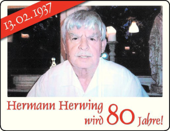 Glückwunschanzeige von Hermann Herwing