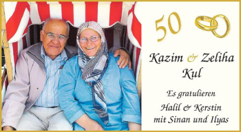 Glückwunschanzeige von Kazim und Zeliha Kul