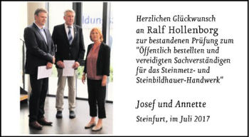 Glückwunschanzeige von Ralf Hollenborg