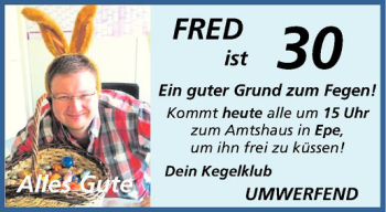 Glückwunschanzeige von Fred 