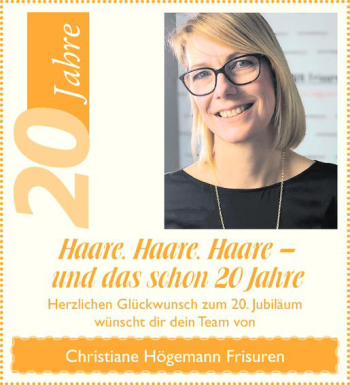 Glückwunschanzeige von Christiane Högemann