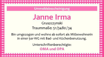 Glückwunschanzeige von Janne Irma Gruszczynski