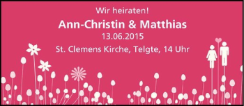 Glückwunschanzeige von Ann-Christin & Matthias 