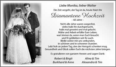 Zur Glückwunschseite von Monika und Walter 