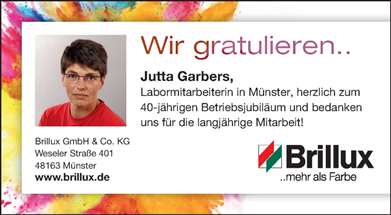 Zur Glückwunschseite von Jutta Garbers