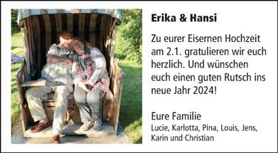 Zur Glückwunschseite von Erika & Hansi